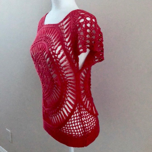 COCO ROJA acrylic loose short sleeves - Picture 3 of 7